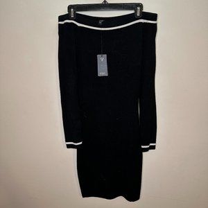 NWT OFF-THE-SHOULDER Sweater Dress